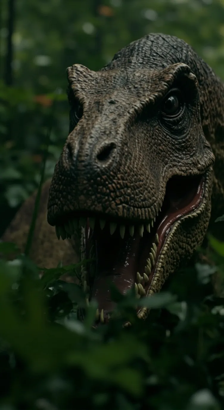 ai character: Goliath T-rex background