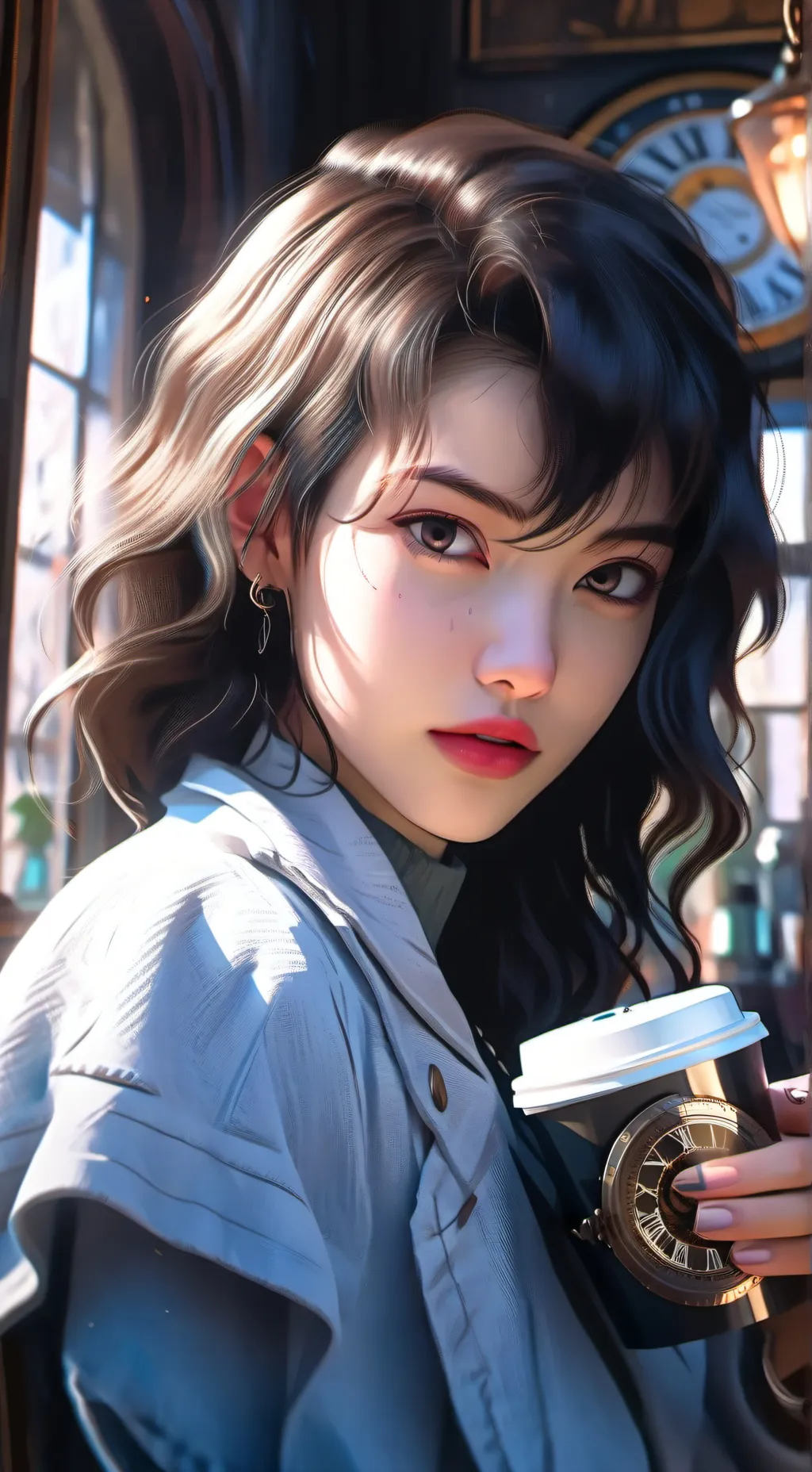 ai character: The Time-Traveling Tourist background