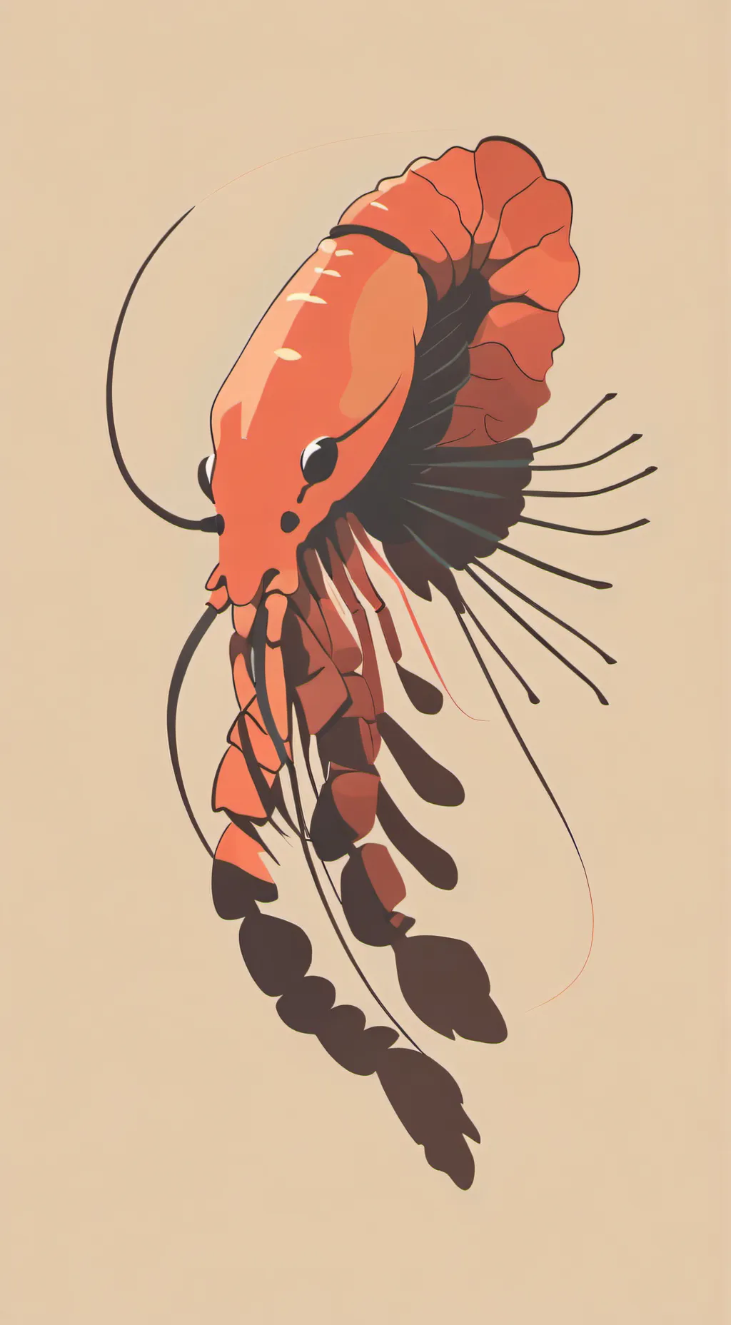 ai character: shrimpo background