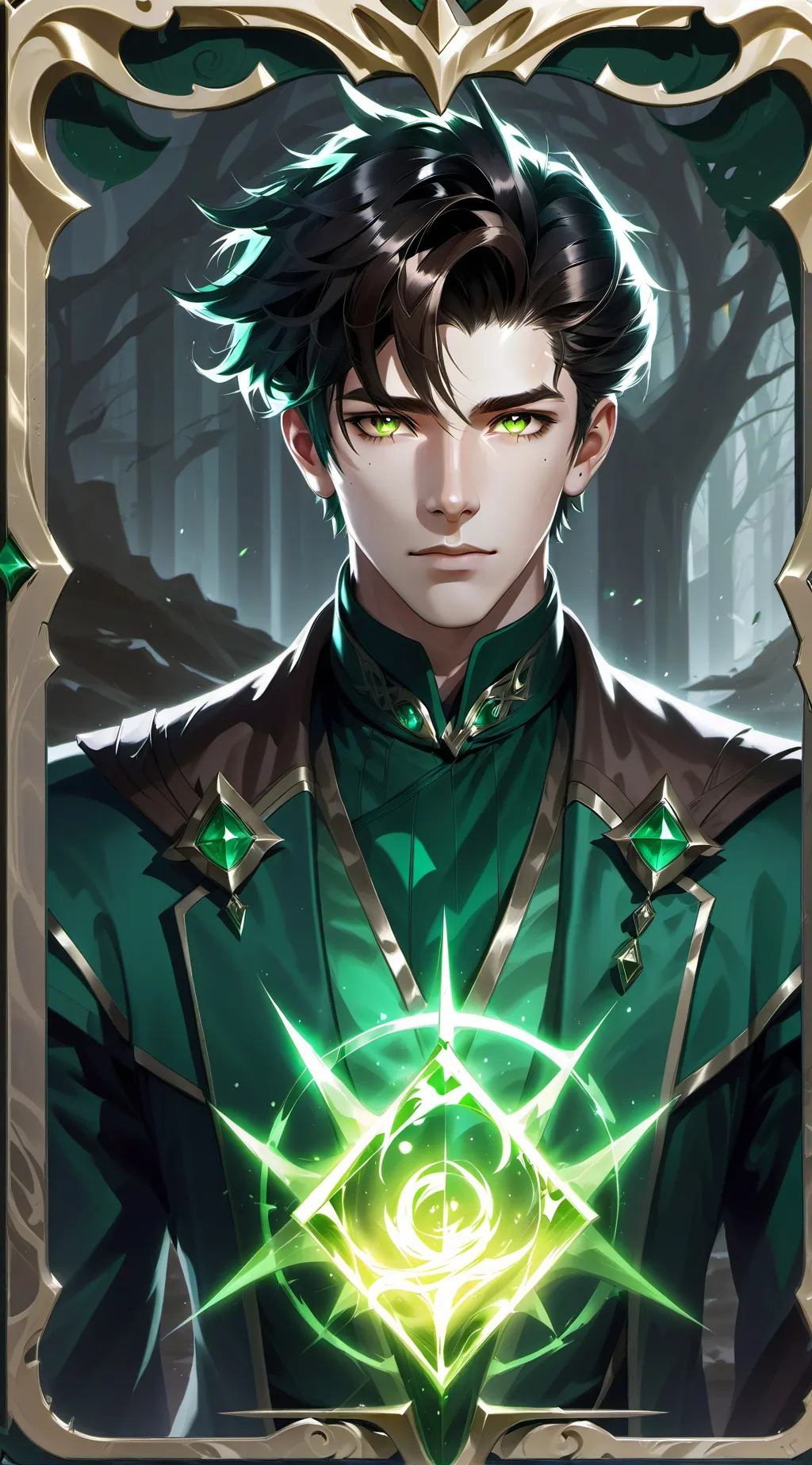 ai character: Mha BakuDeku background