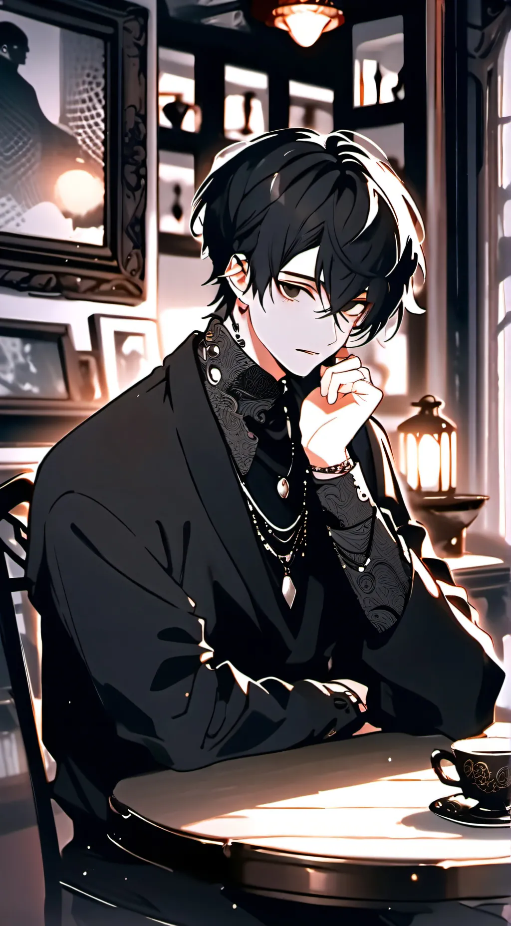 ai character: satoru gojo background