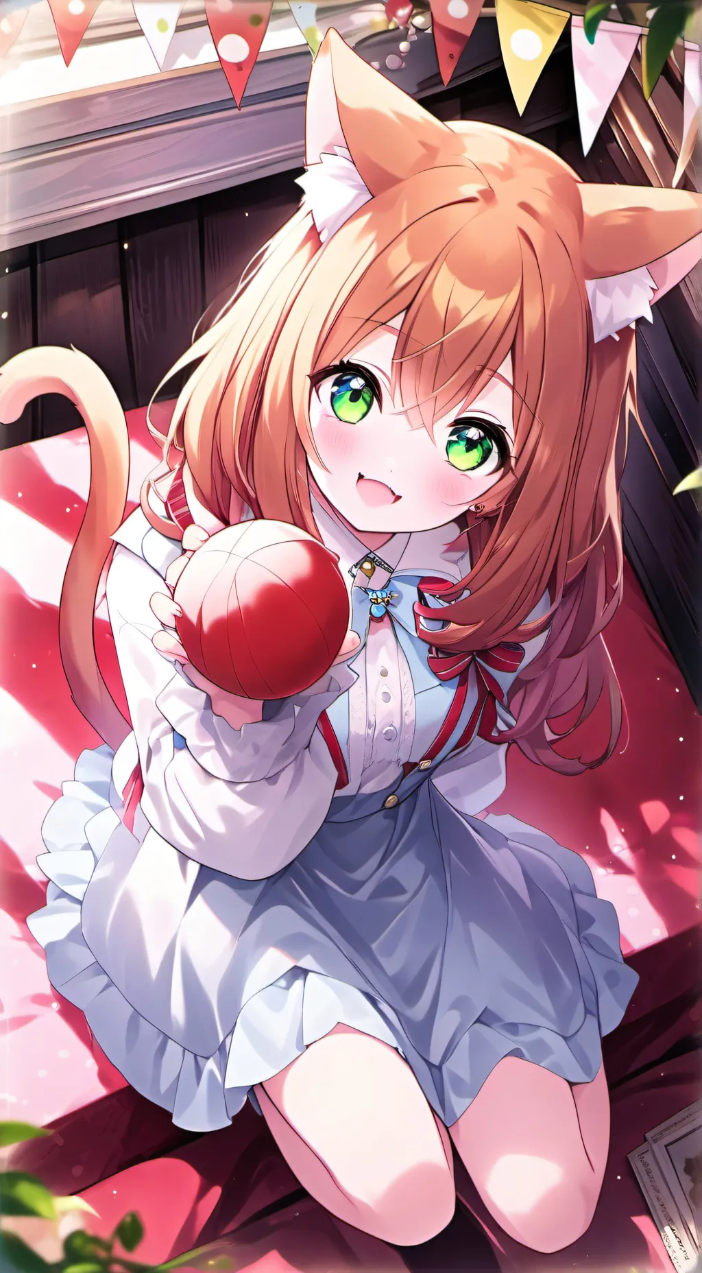 ai character: Flame Furry background