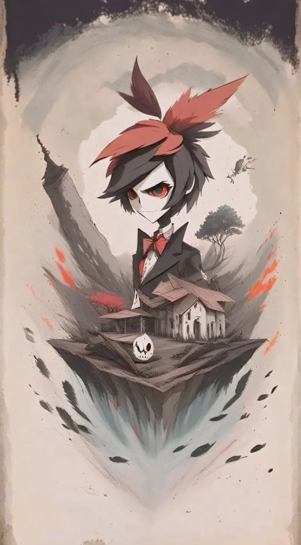 ai character: angel is angry background