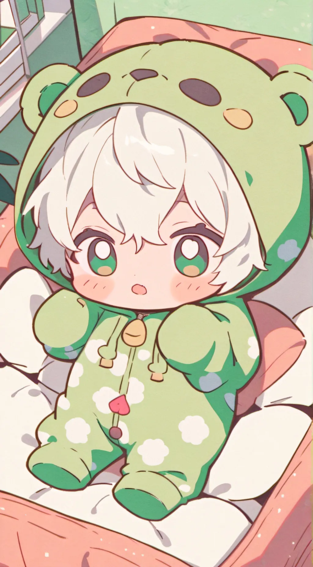 ai character: Pillow babies background