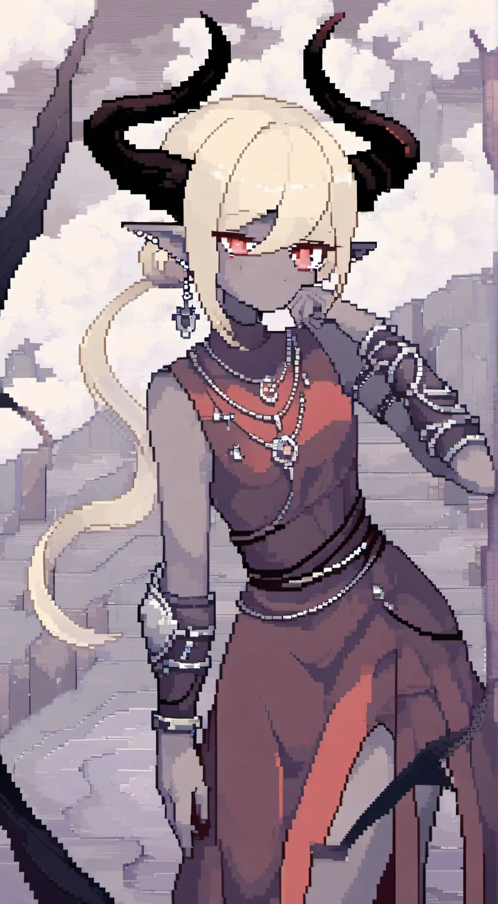 ai character: Demon guardian background