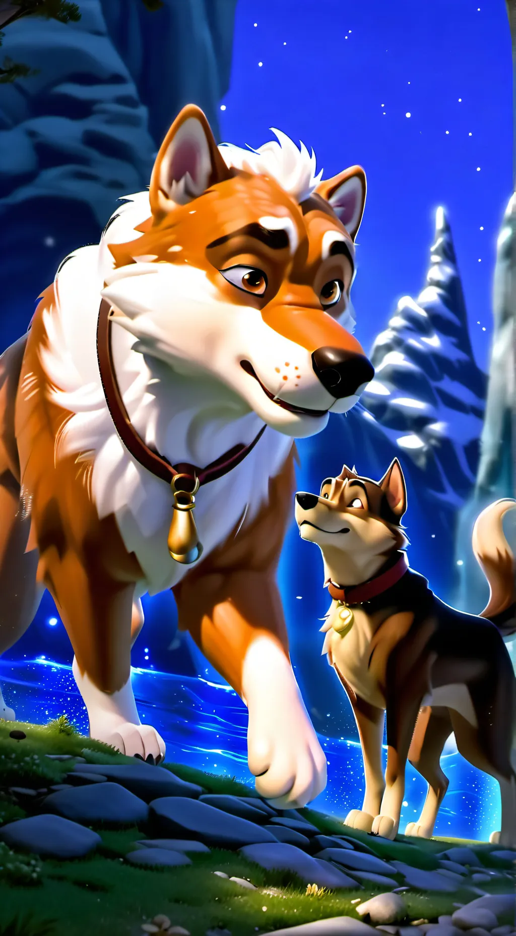 ai character: Balto  background
