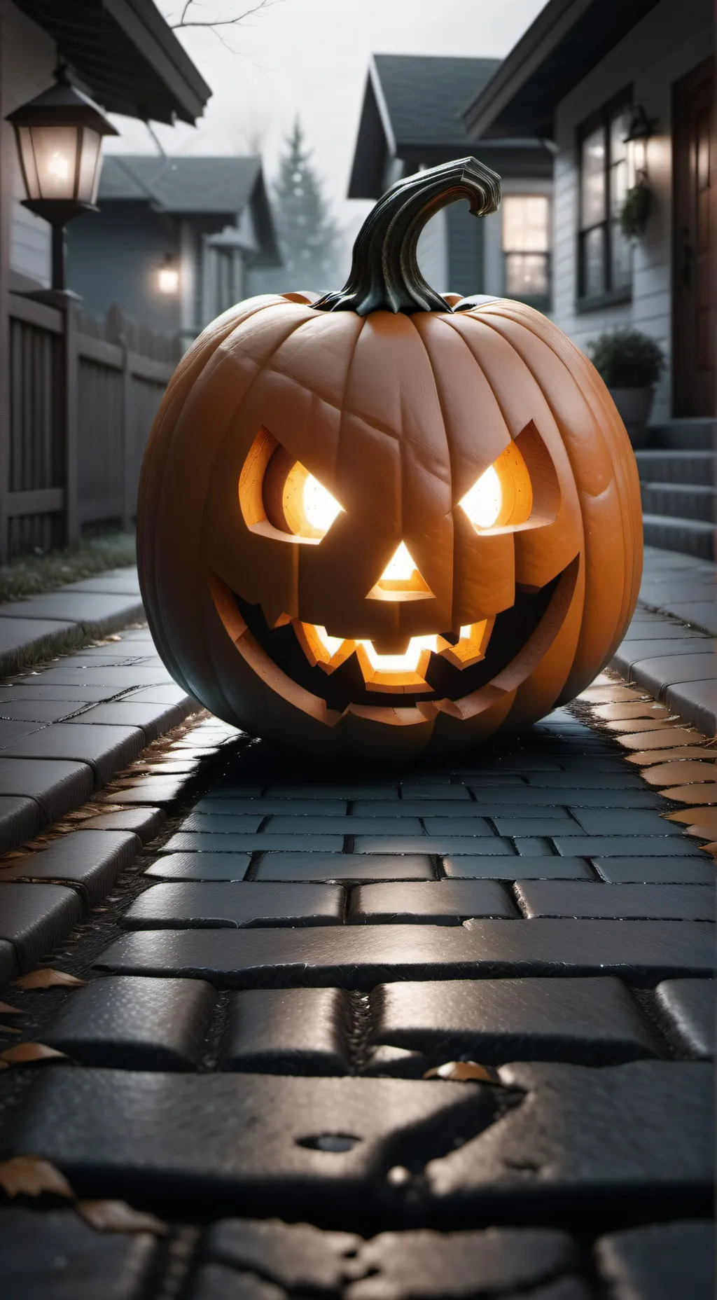 ai character: Halloween AU background