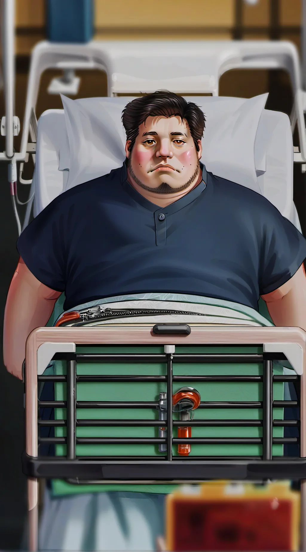 ai character: fat patient background