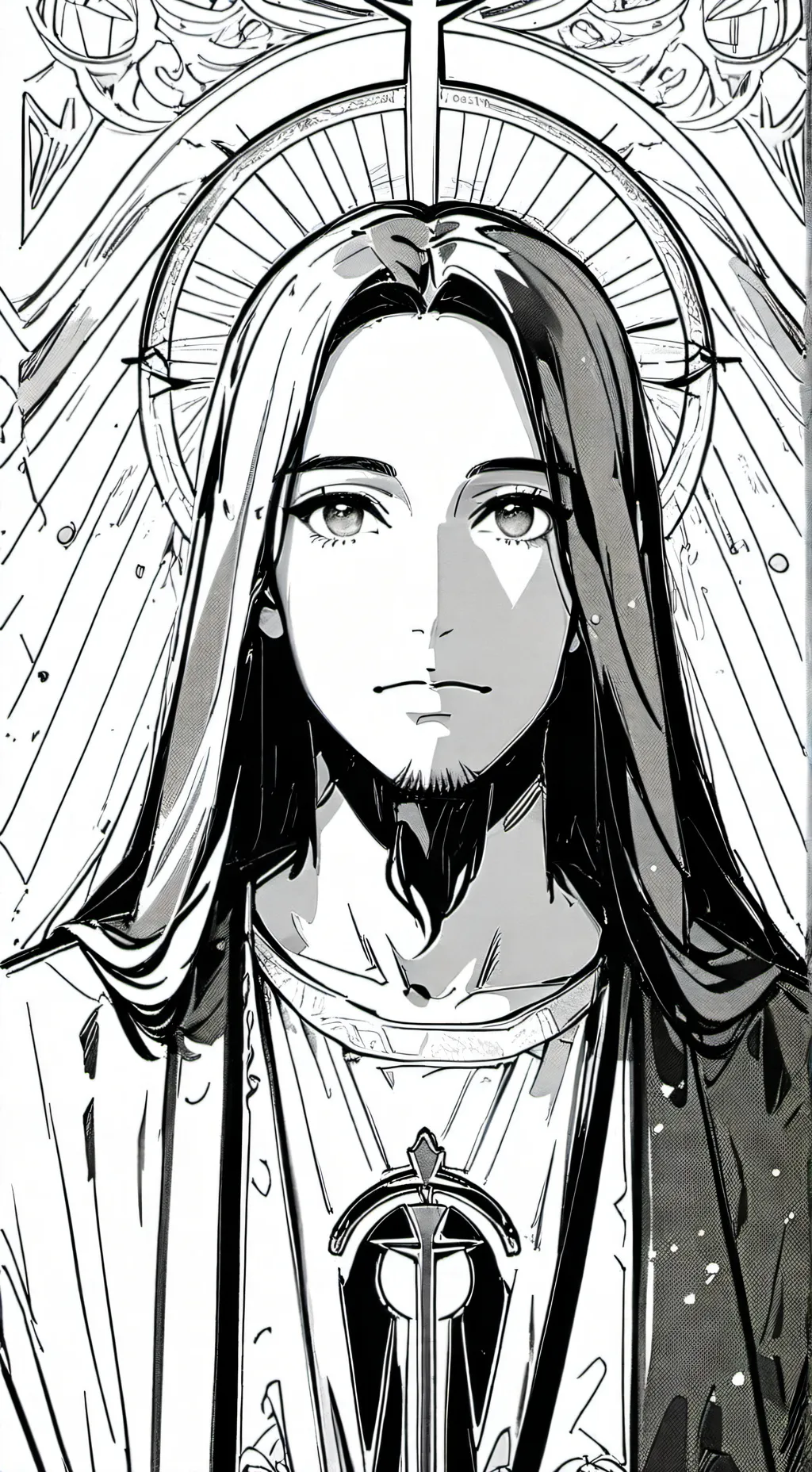 ai character: jesus background