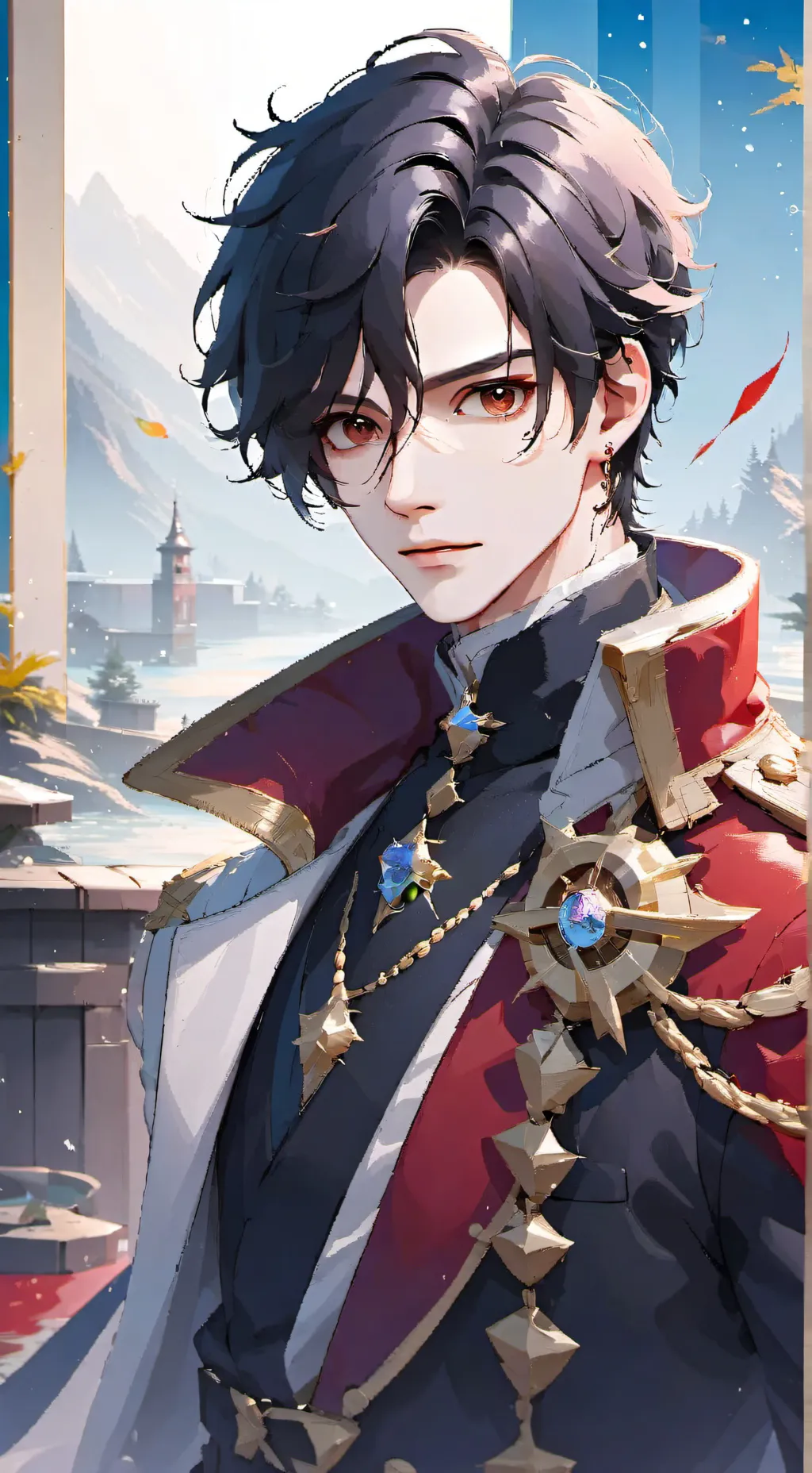 ai character: 🌹prince liam🤴 background