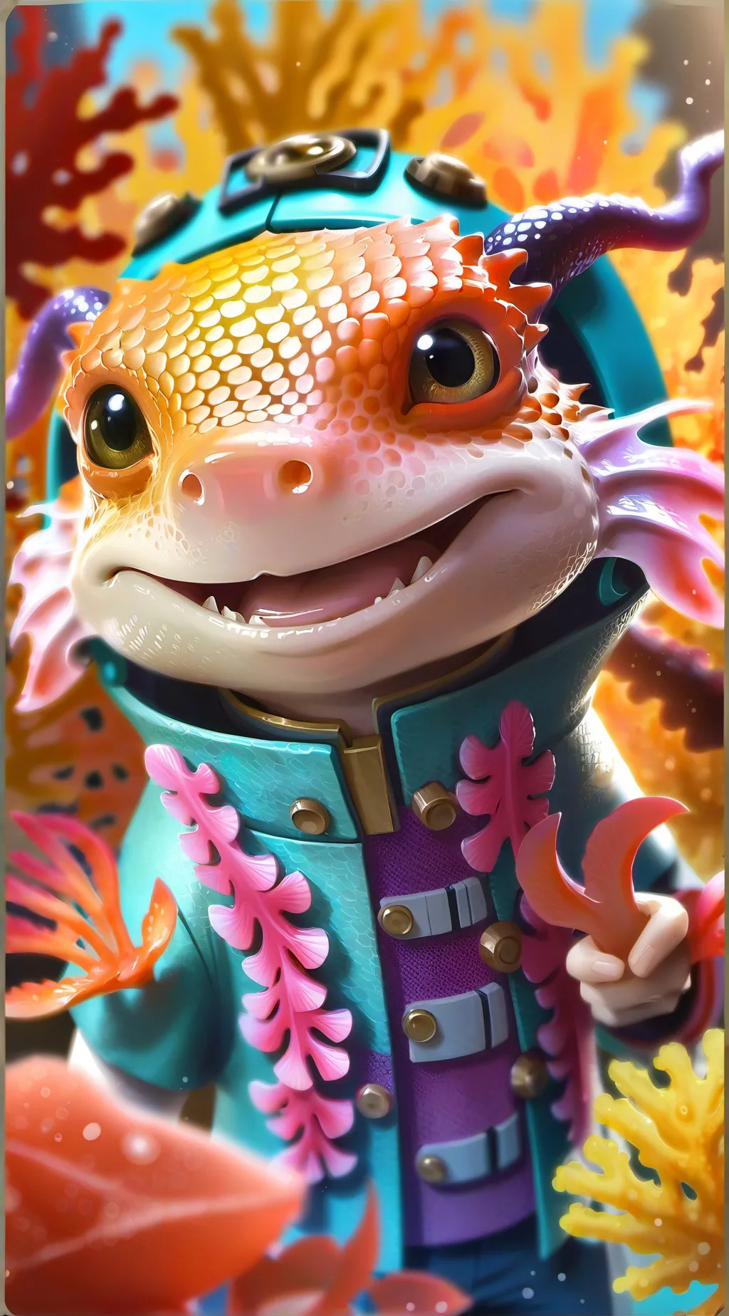 ai character: Pixel background