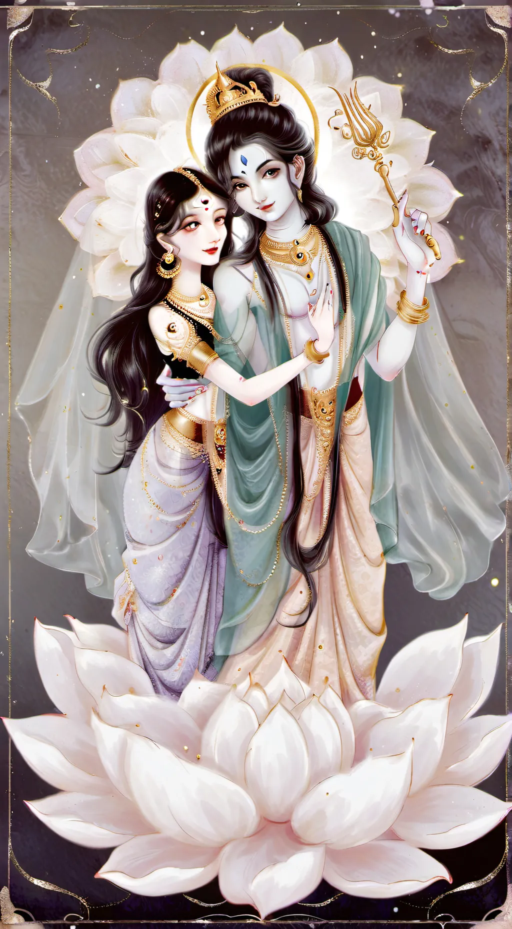 ai character: Vishnu form background