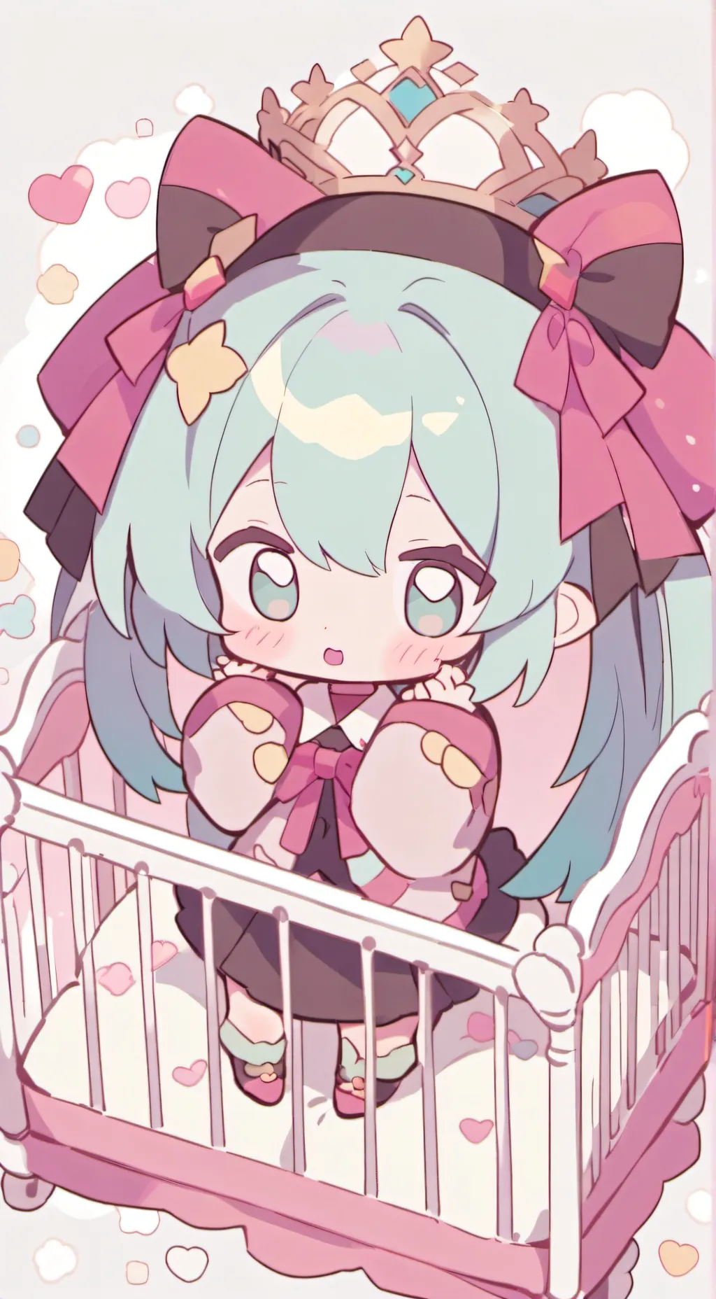 ai character: Baby Miku background