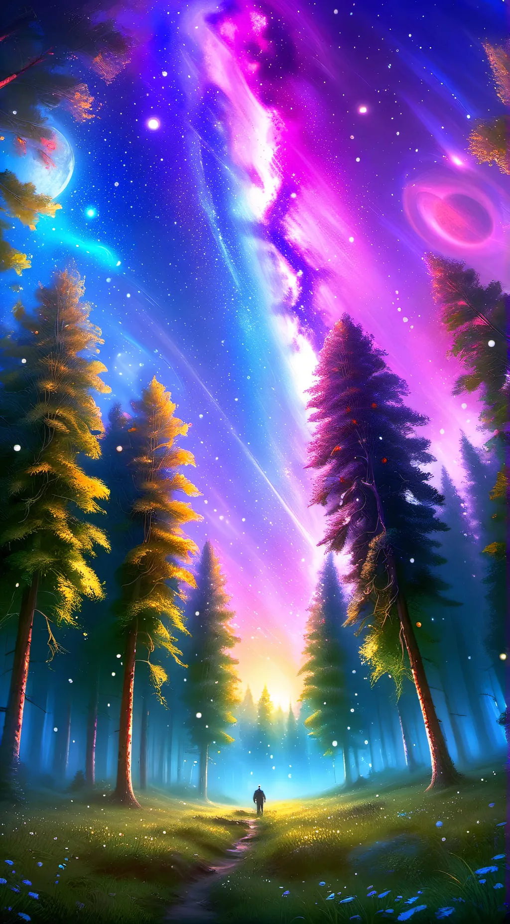 ai character: Forest life background