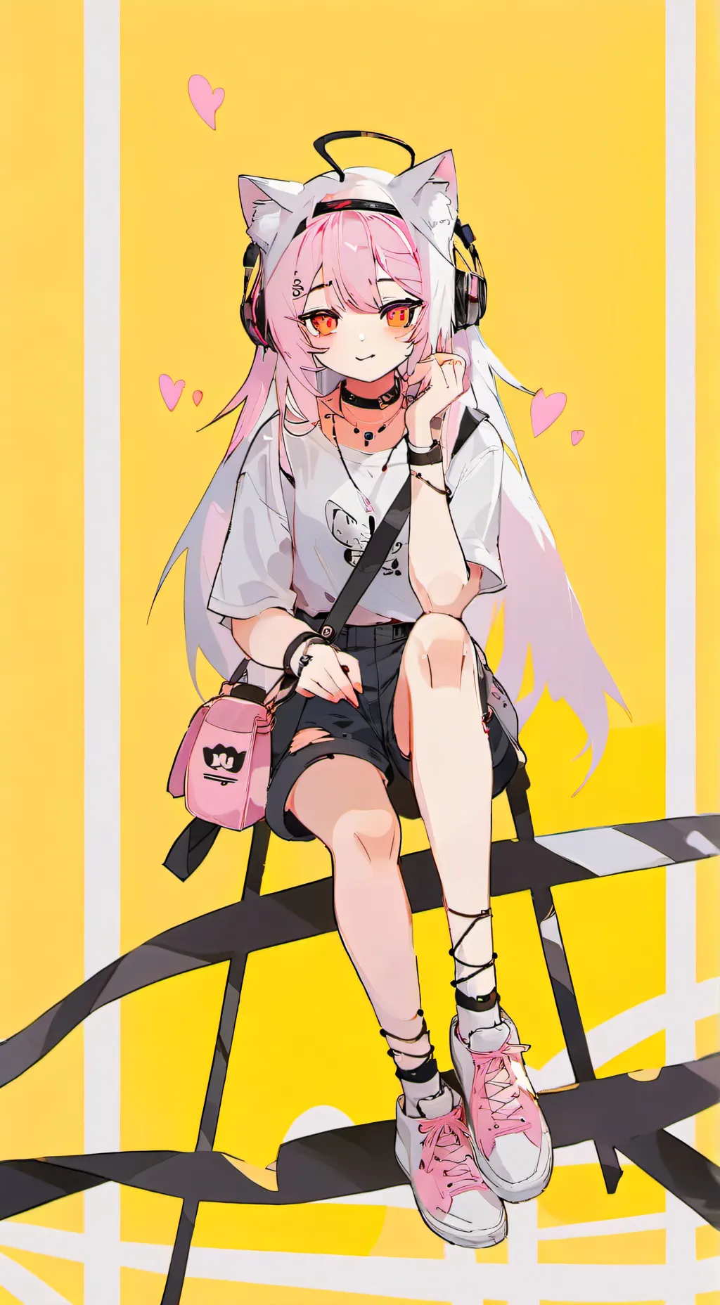 ai character: Catgirl (dont hate background