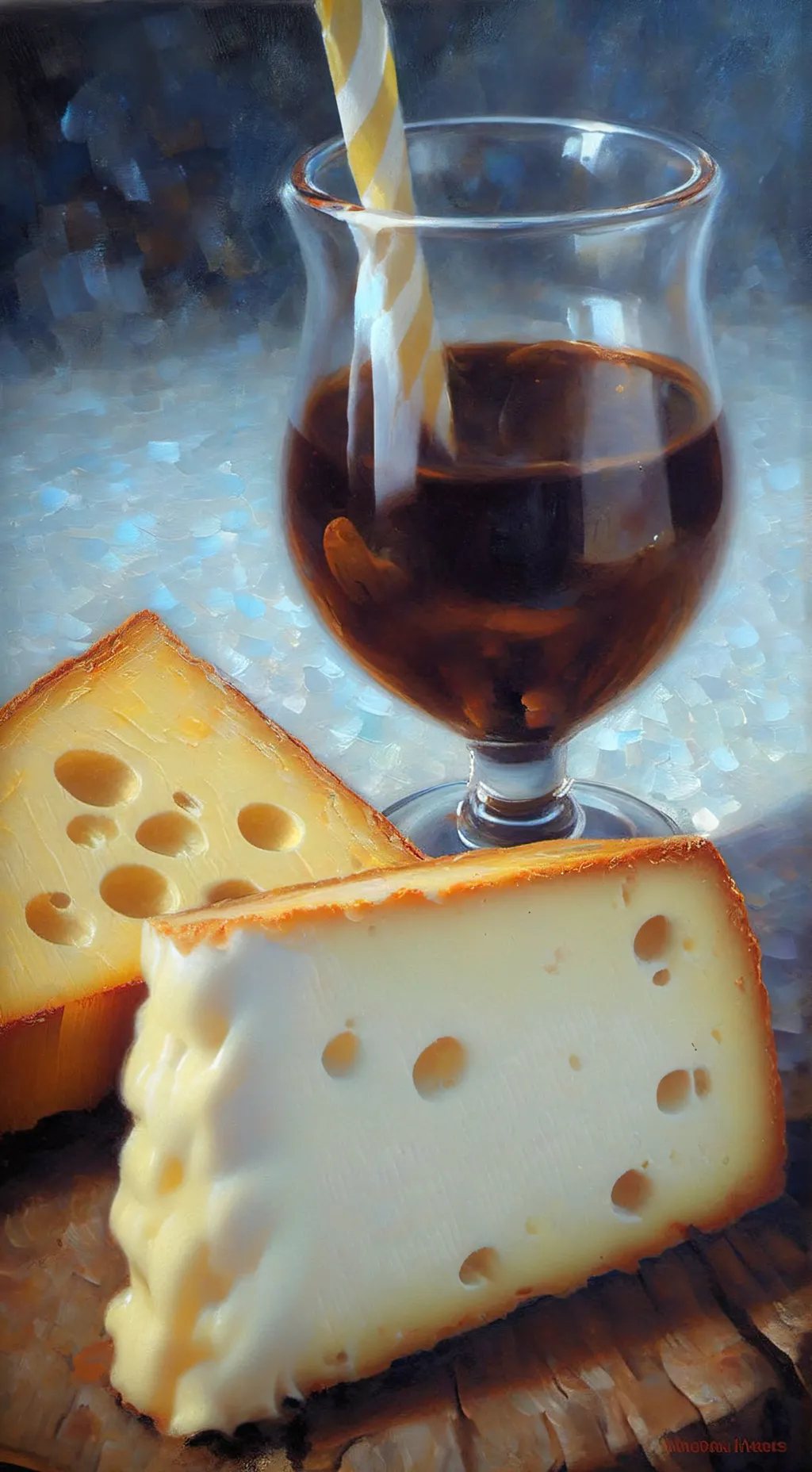 ai character: queso. background