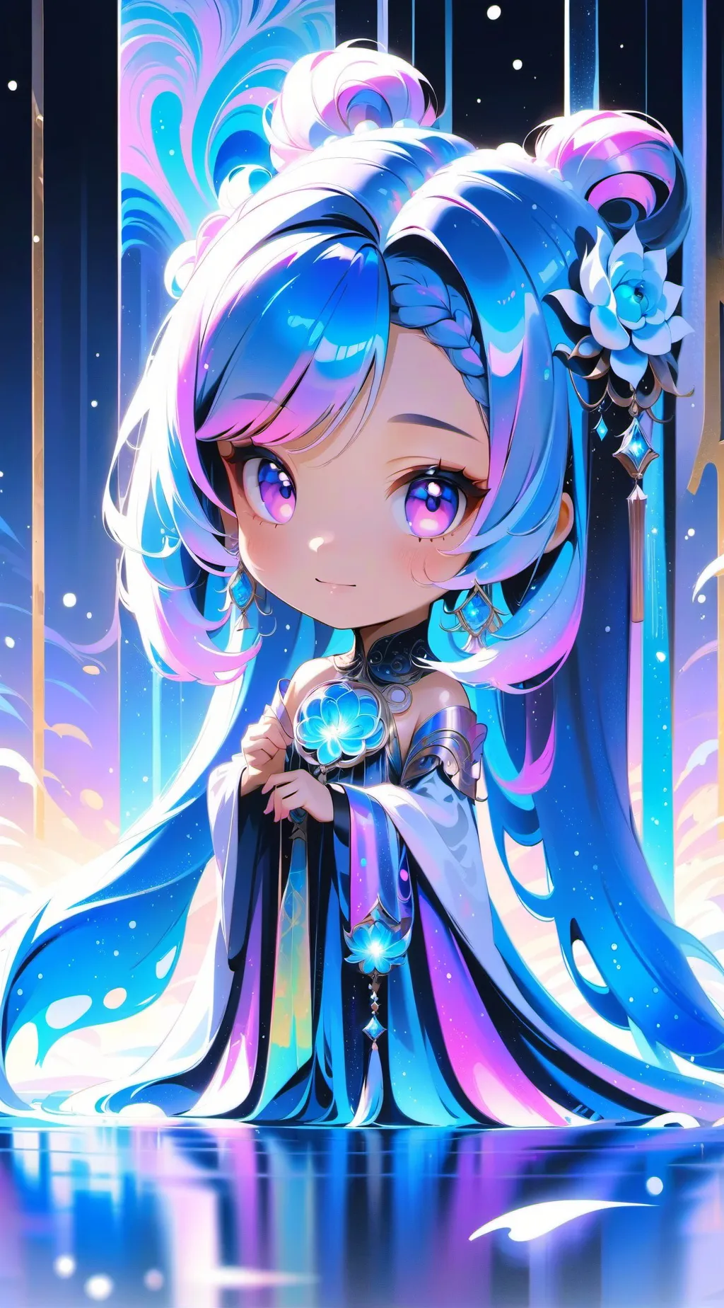 ai character: camp green lake background