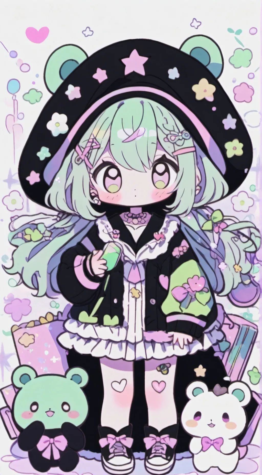 ai character: Logo gadget background