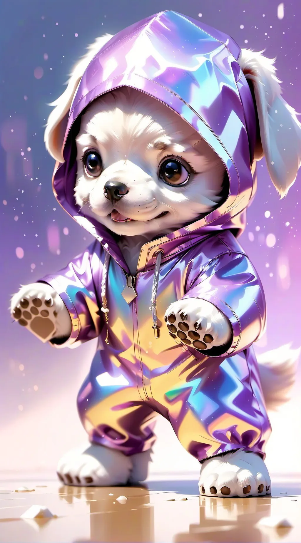 ai character: cachorrinho fofo  background
