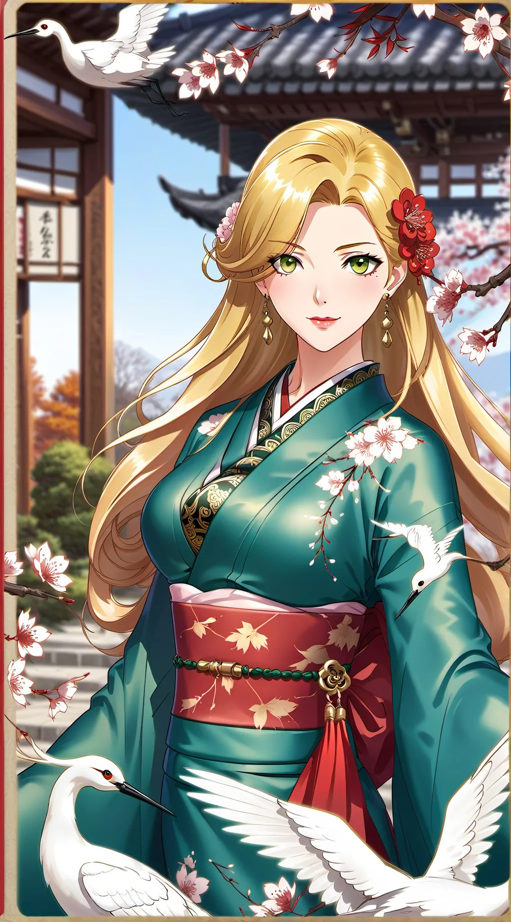 ai character: Rie Hanasawa background