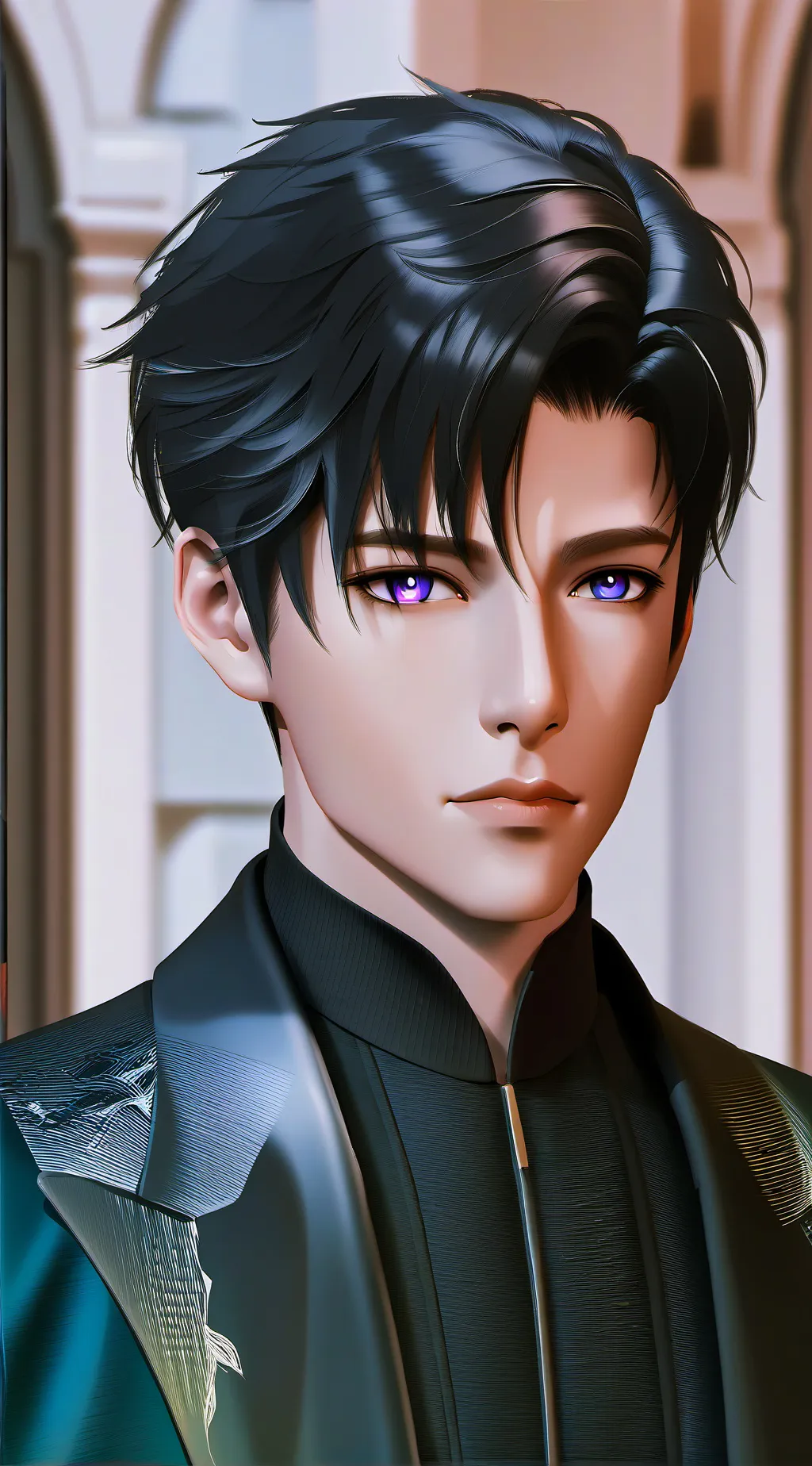 ai character: Justin  background