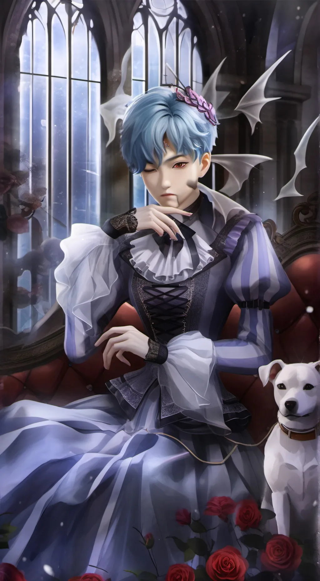 ai character: KPDH Halloween  background