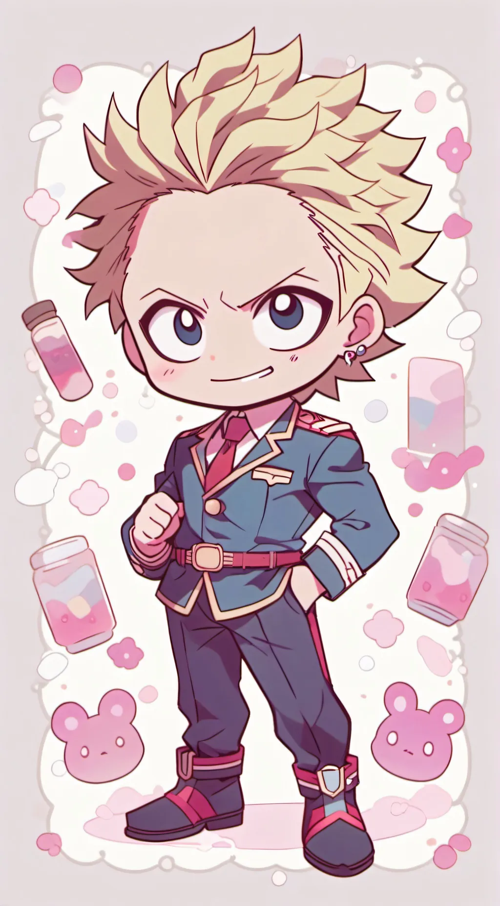 ai character: Toshinori Yagi background