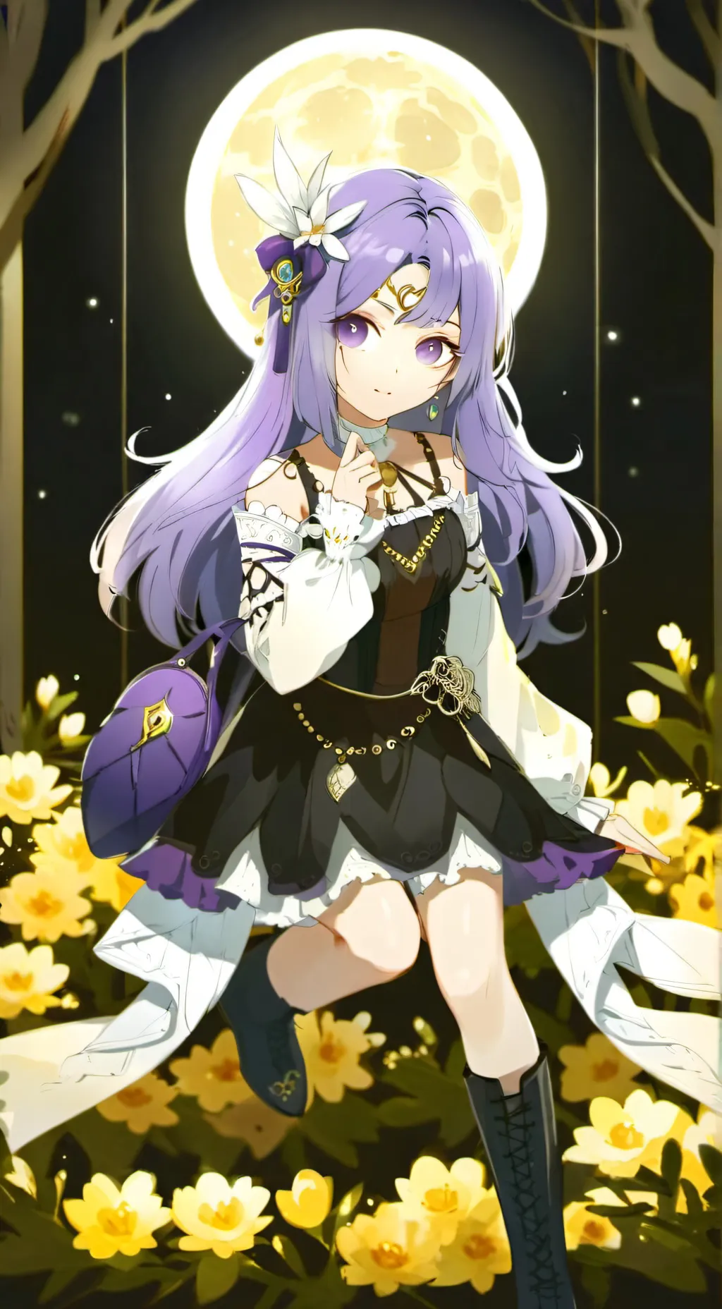 ai character: moonlight horomia background