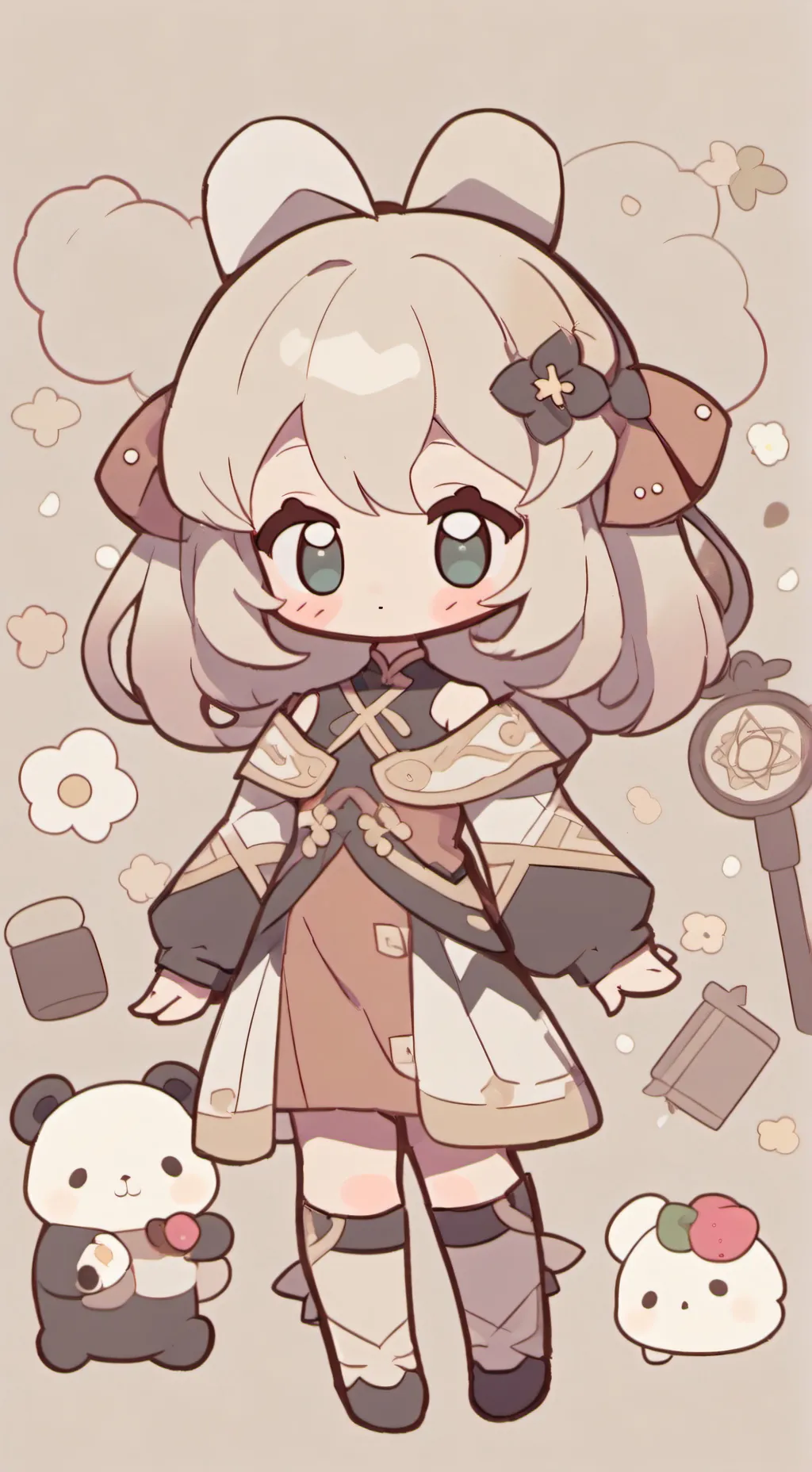 ai character: SC rainy day background