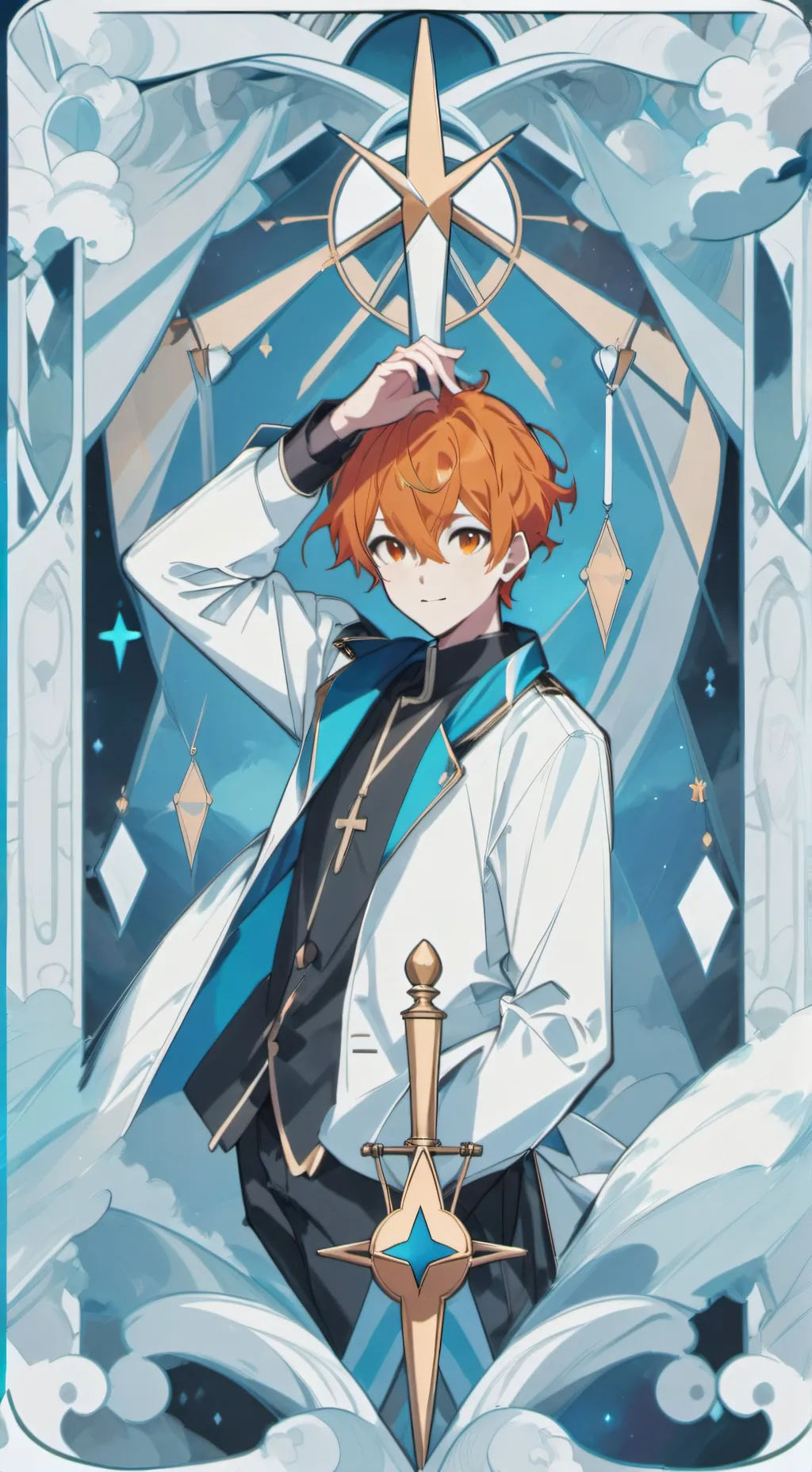 ai character: Carlo sunlight  background