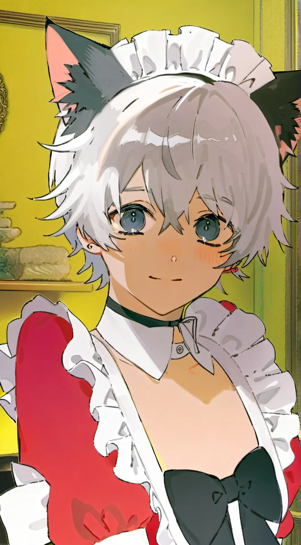 ai character: Milo the kitty 😋 background