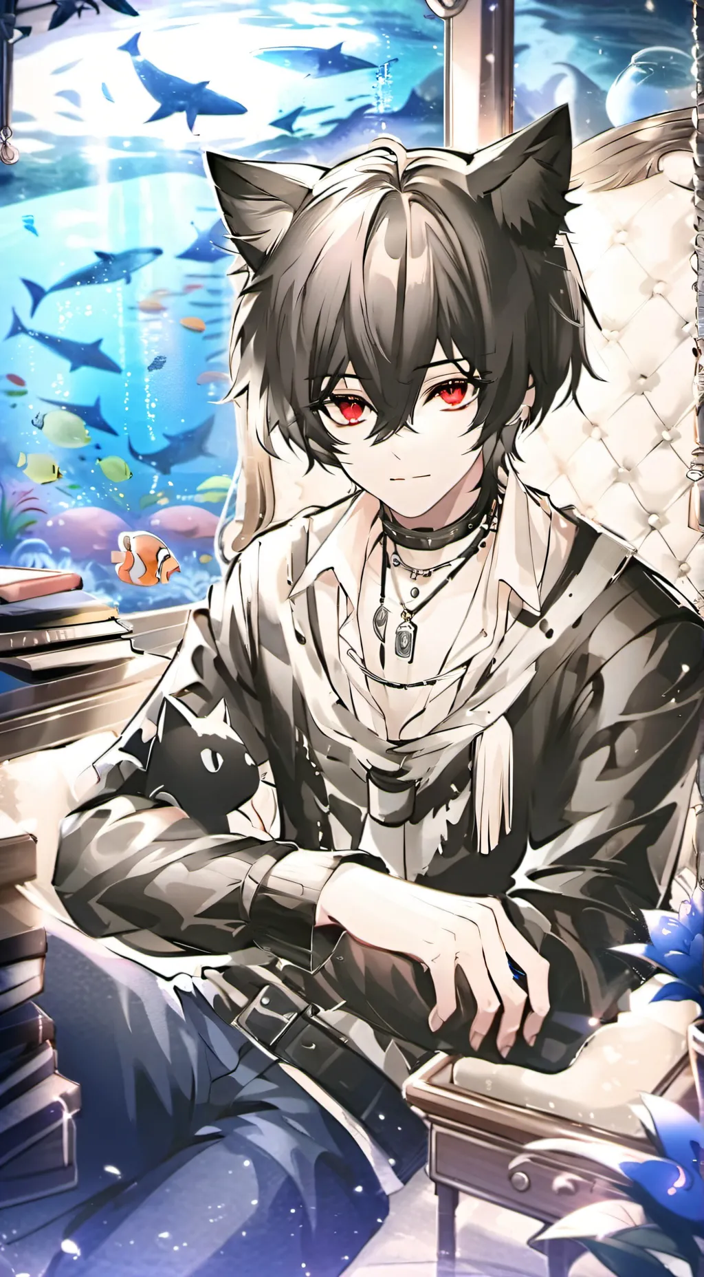 ai character: Midnight Whisker F background