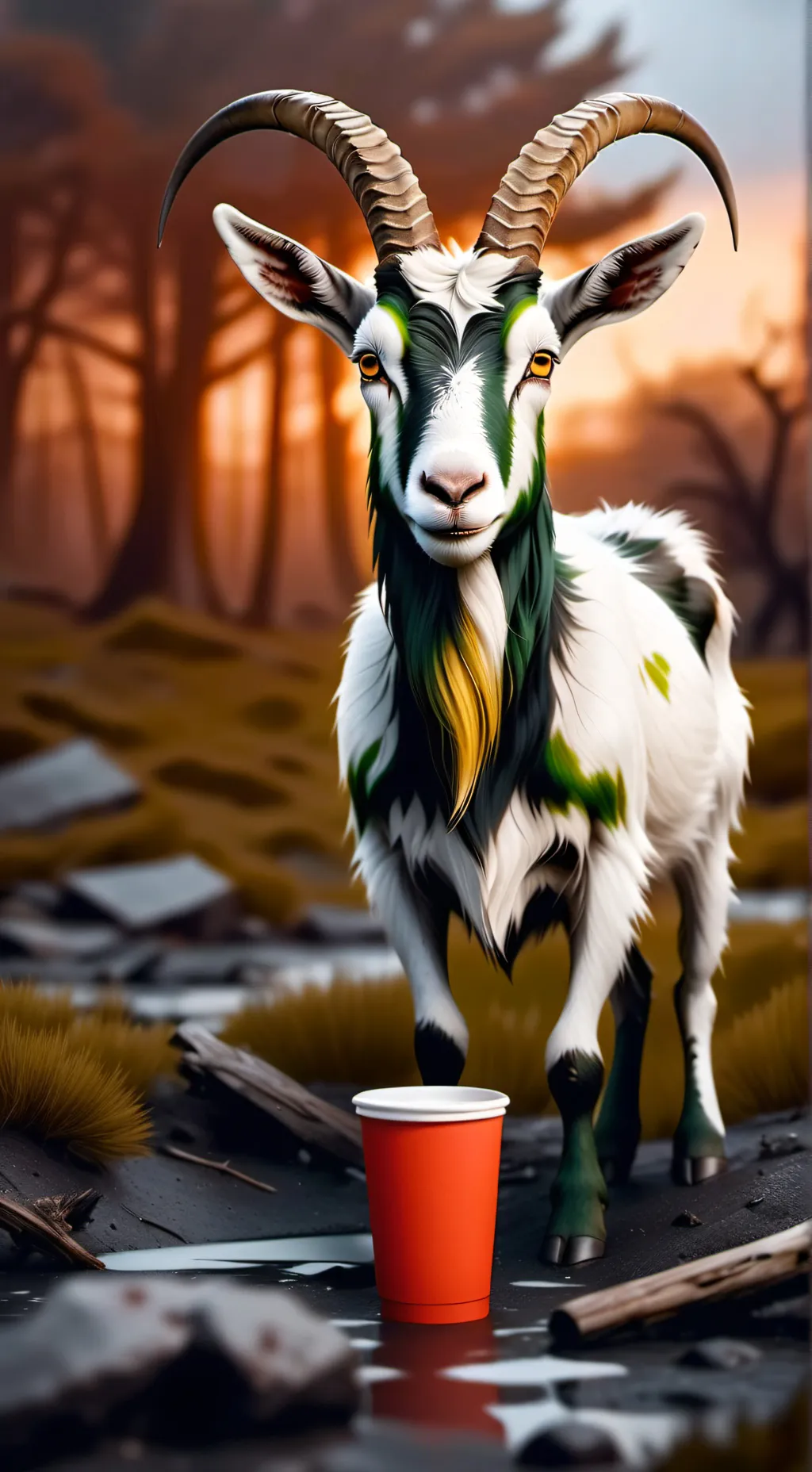 ai character: goat z casual  background