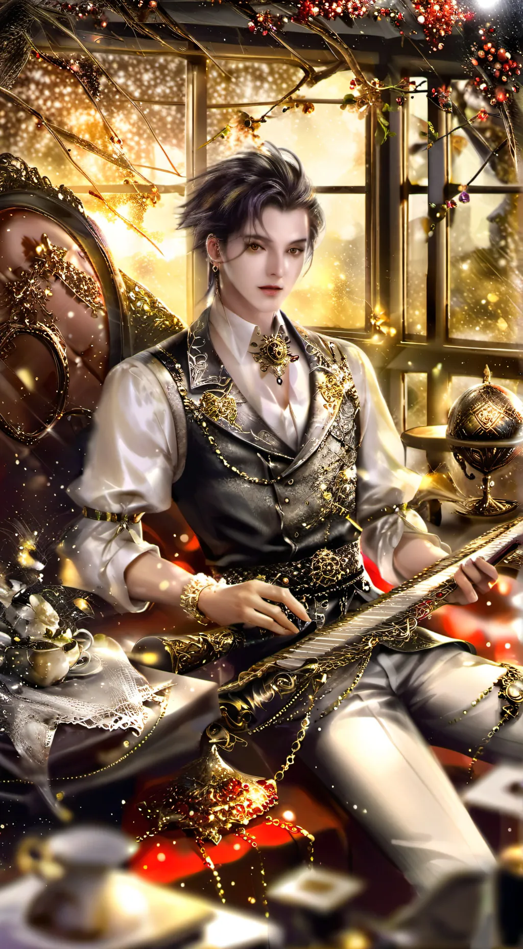 ai character: Notebook  background