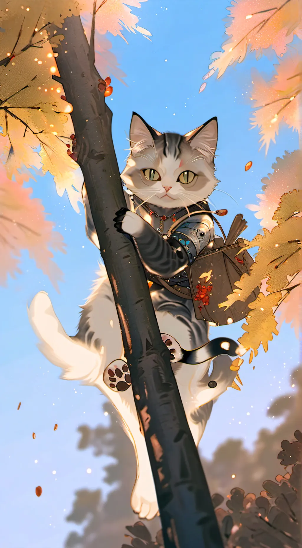 ai character: + Ębøný + background