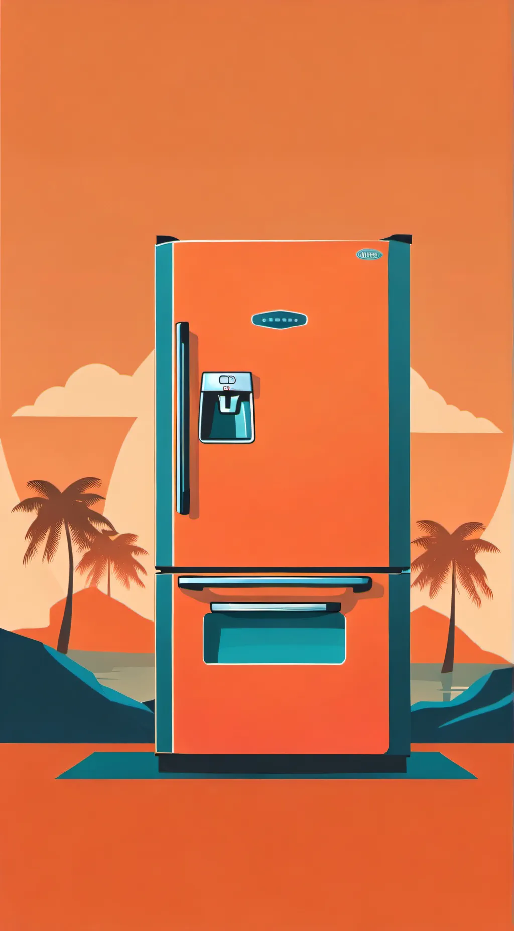ai character: fridge  background