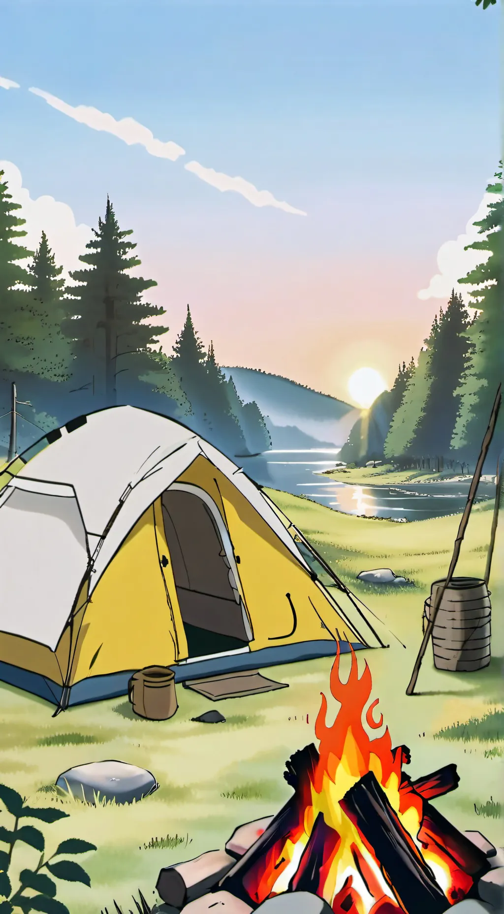 ai character: Camp half blood background