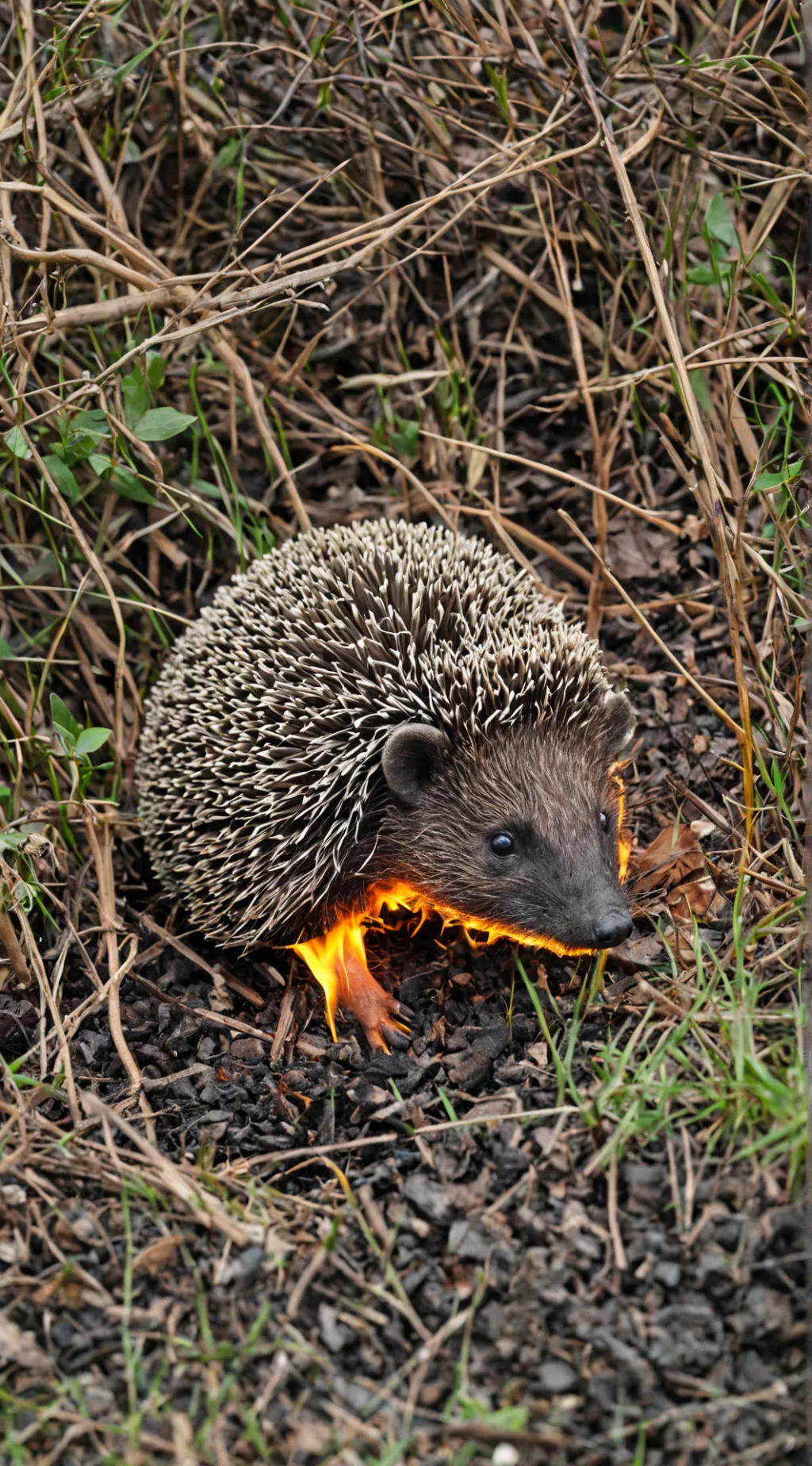 ai character: Fire The Hedgehog  background