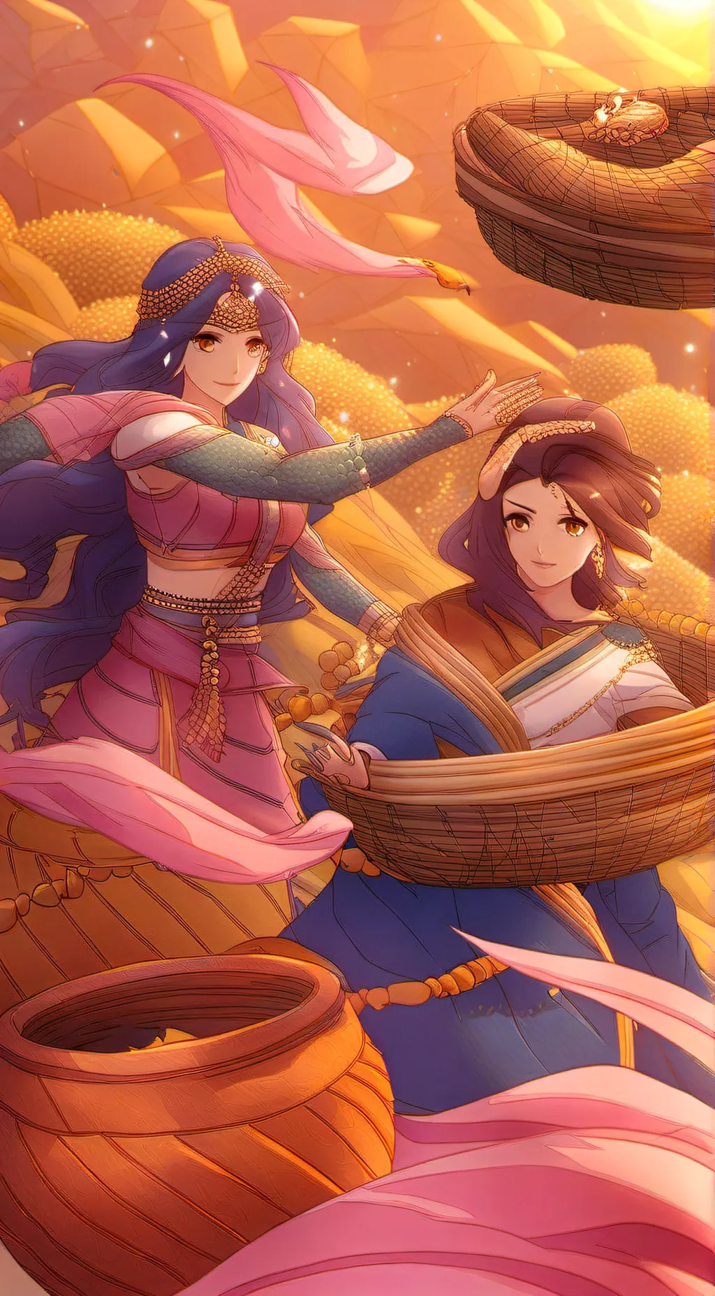 ai character: Raven and Linda background