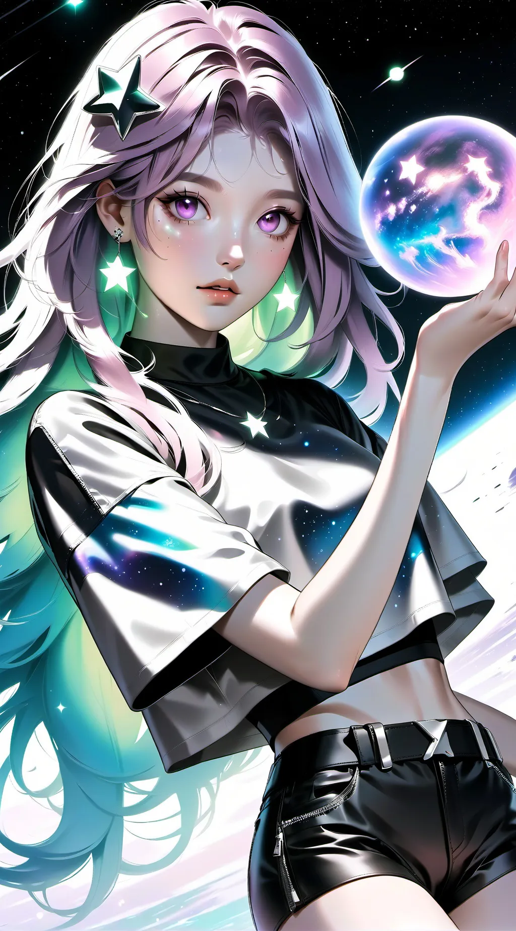 ai character: Aurora background