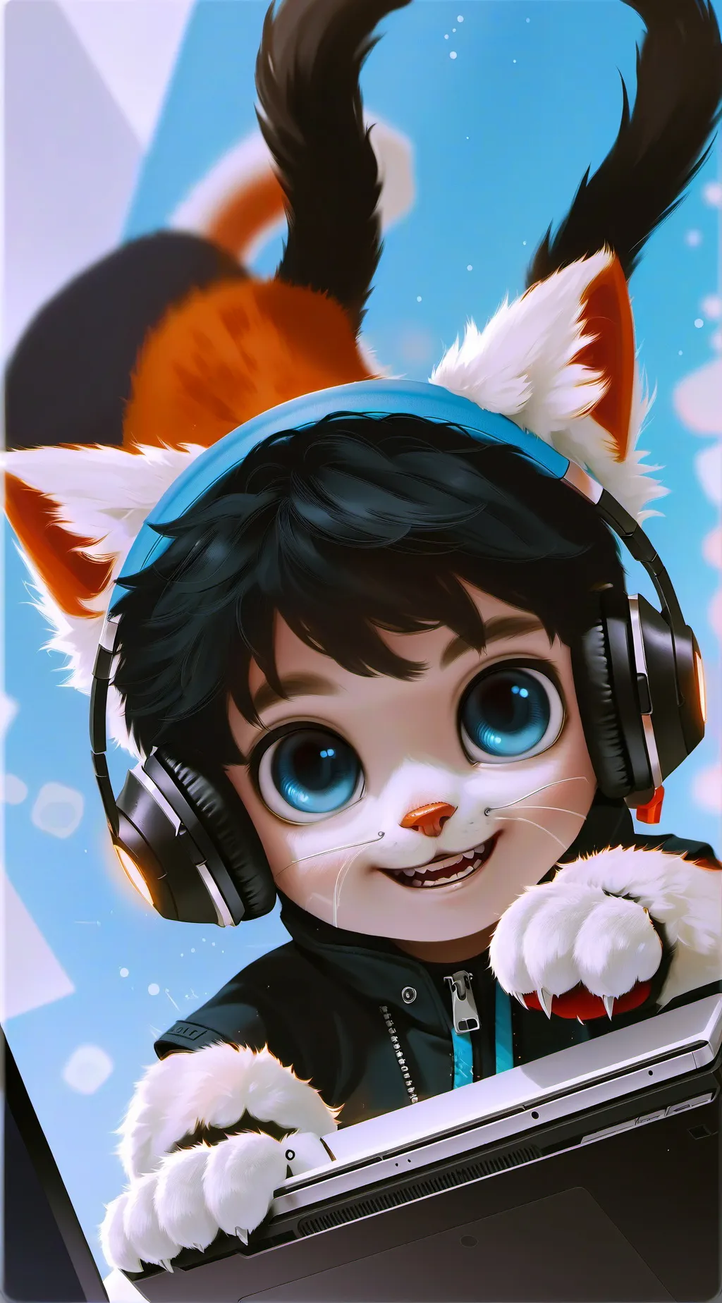 ai character: BitZee background