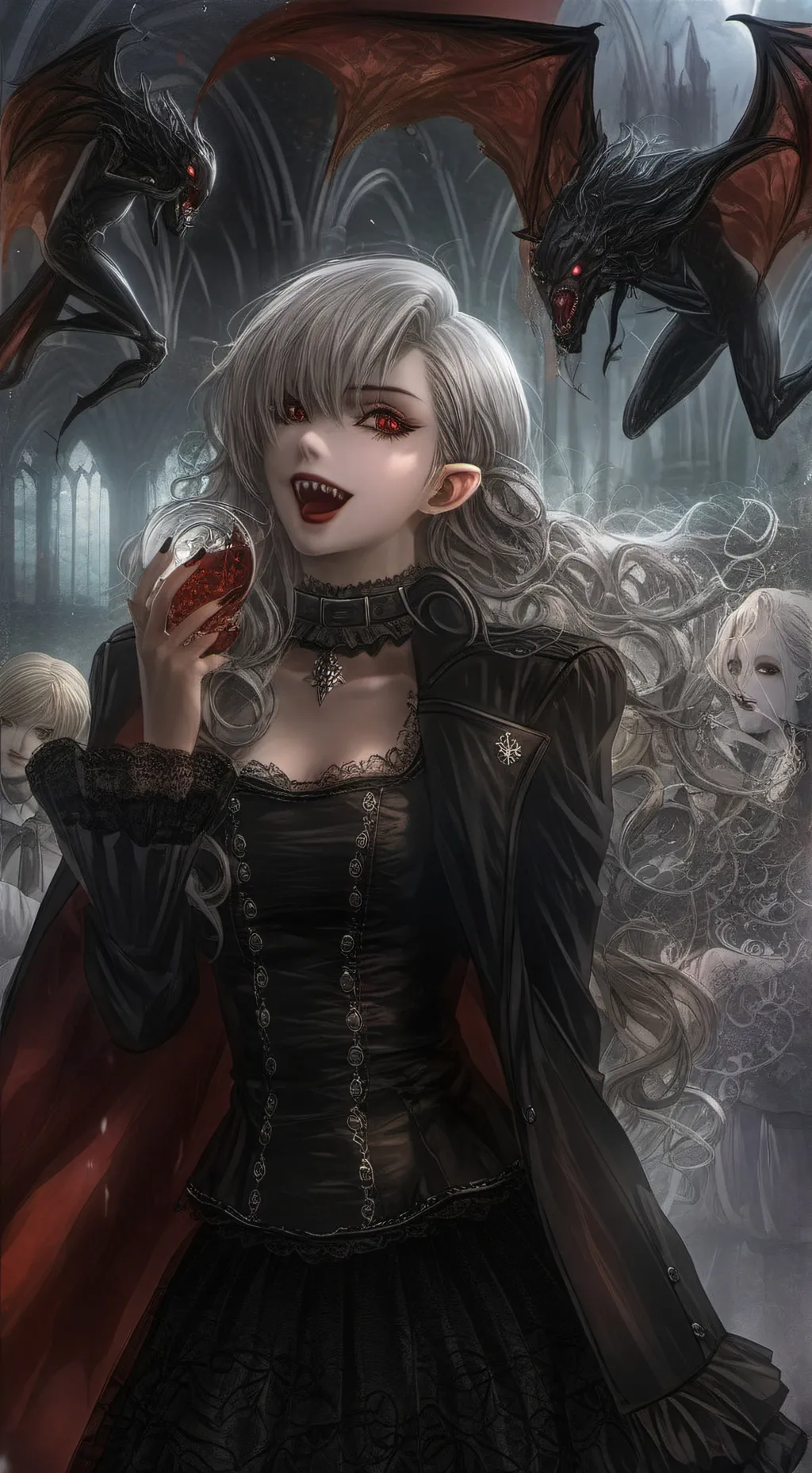 ai character: Alice the vampire~ background