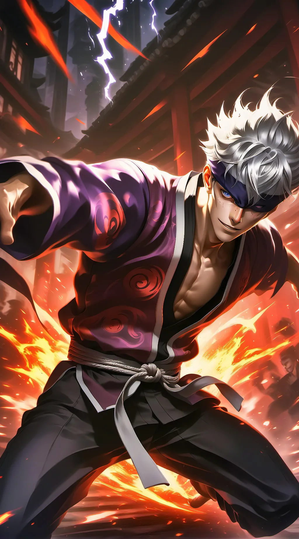 ai character: Gojo Satoru background