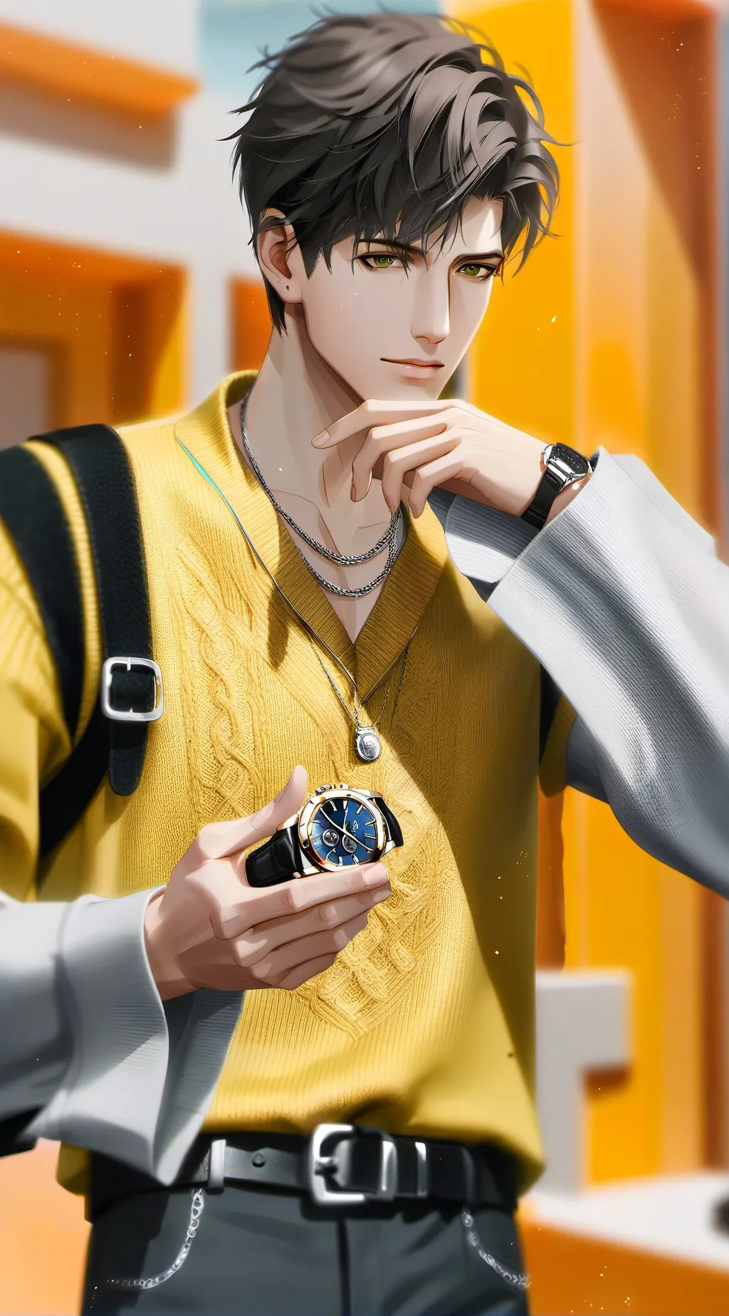 ai character: Teasing Softie background