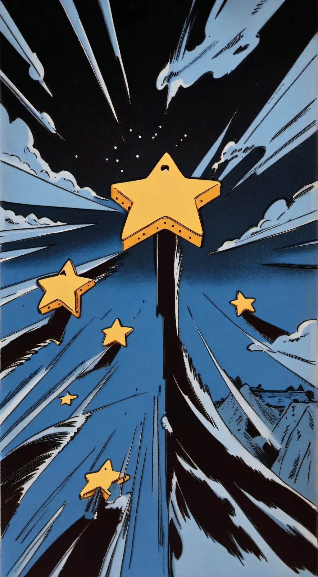 ai character:  Chicken stars guy background