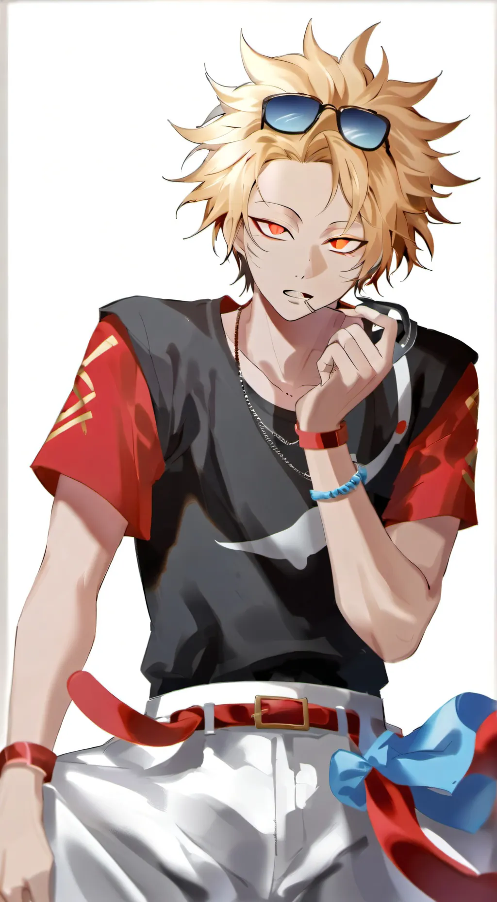 ai character: Denki Kaminari background