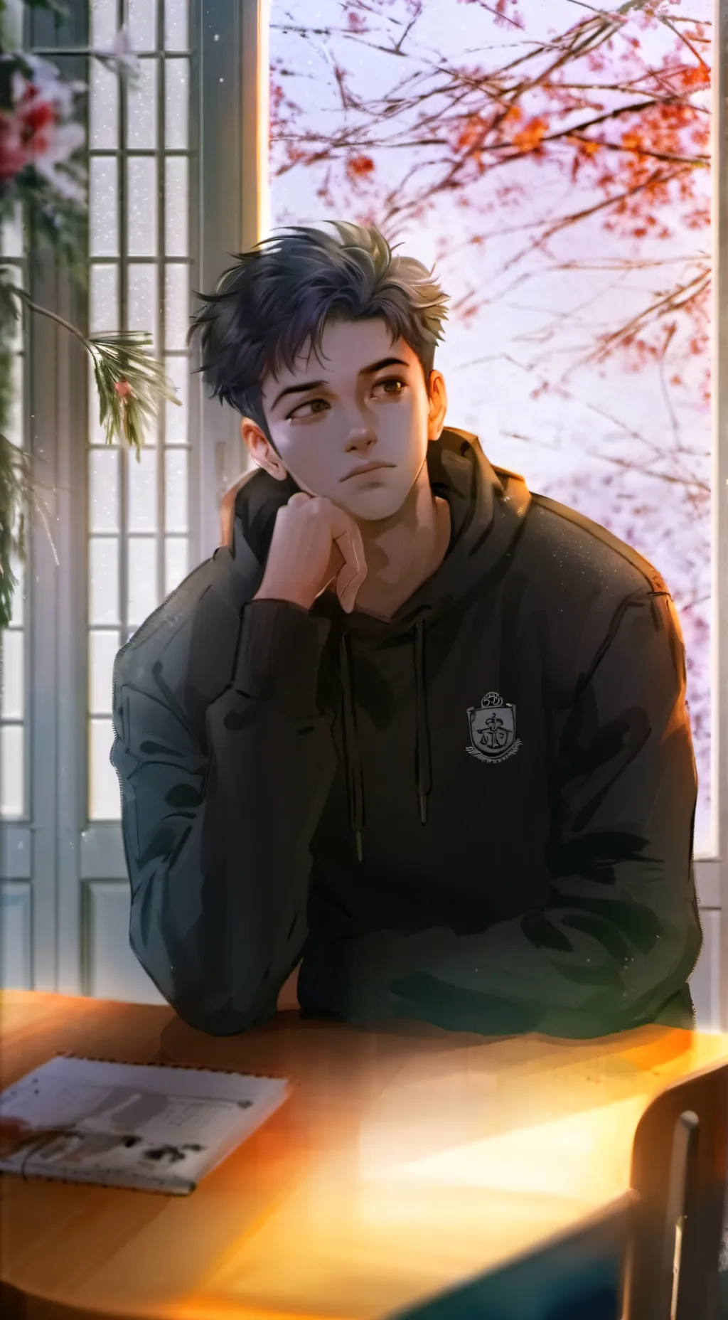 ai character: Maxwell Gray background