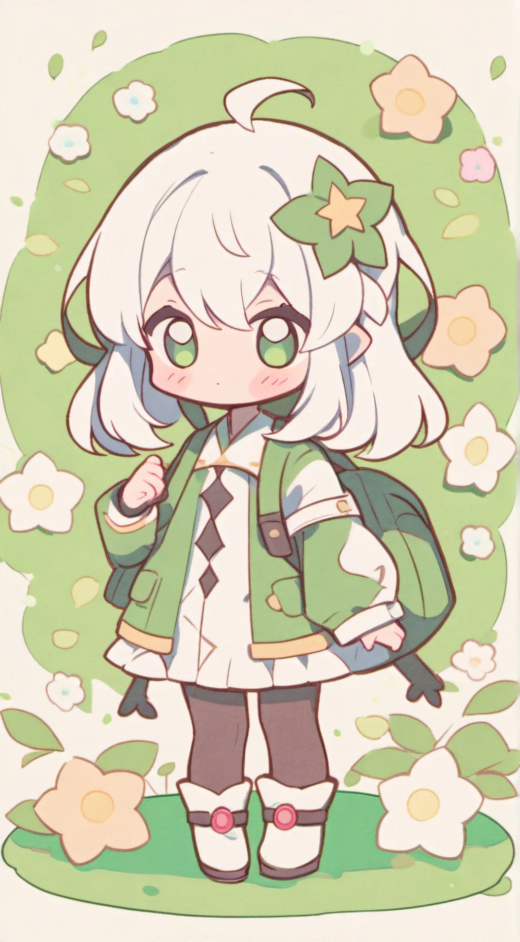 ai character: Boykisser x furry background