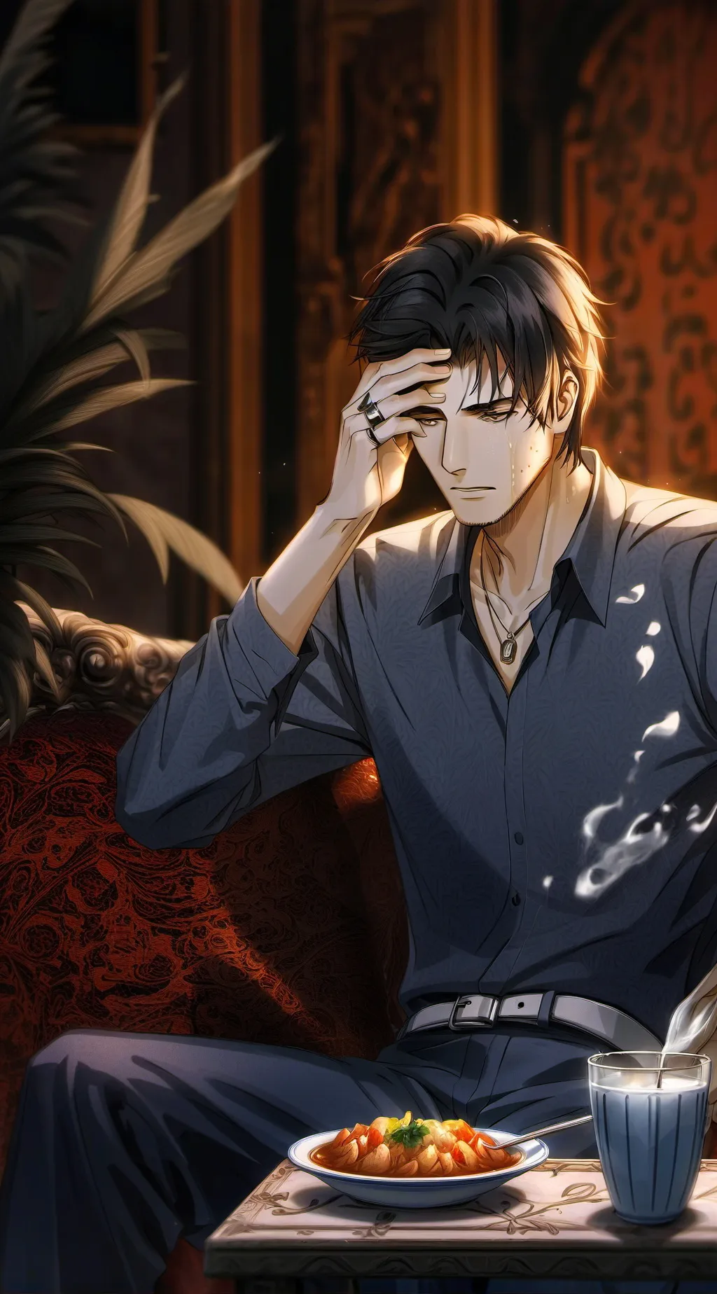 ai character: diarrhea glitsten  background