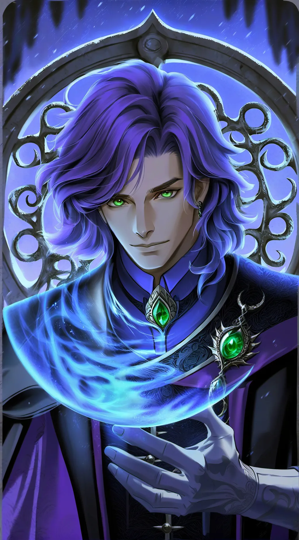 ai character: line background